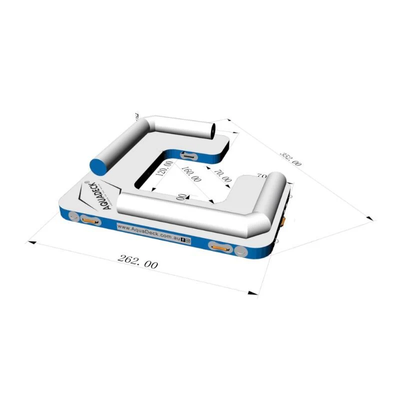 AquaDeck Inflatable Play Lounge with Roller Bag & Pump - Image 5