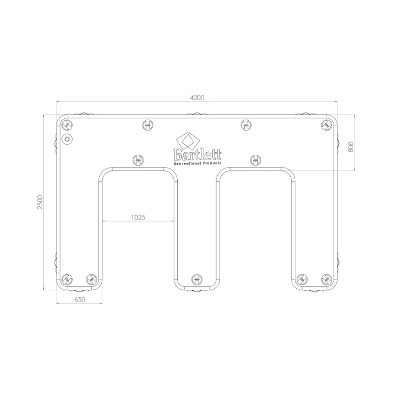 Bartlett 4m X 2.5m Jetski Inflatable Pontoon (E or T-Shaped) - Image 3