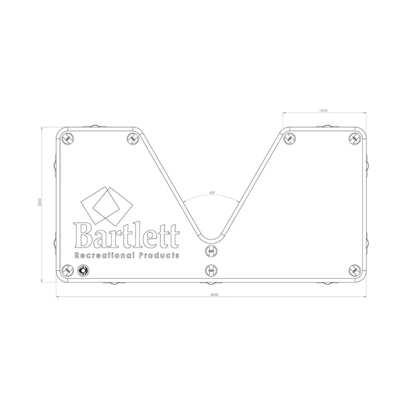 Bartlett 4m X 2m V Deck Inflatable Pontoon - Image 3